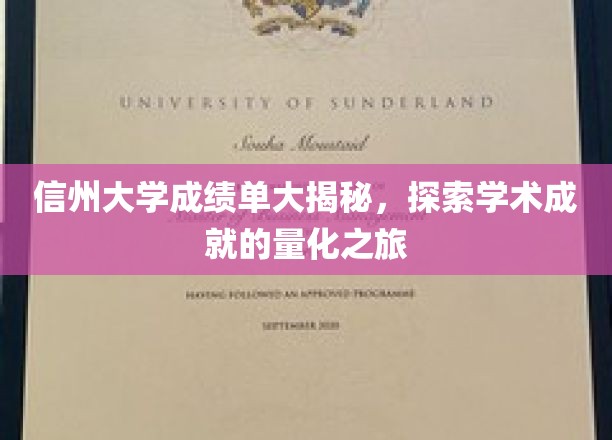 解码信州大学学术成就，成绩单背后的精彩故事