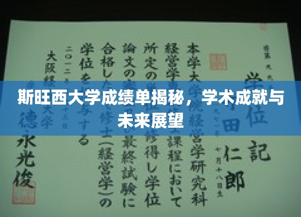斯旺西学霸秘籍，探秘大学成绩单背后的学术传奇与职业蓝图