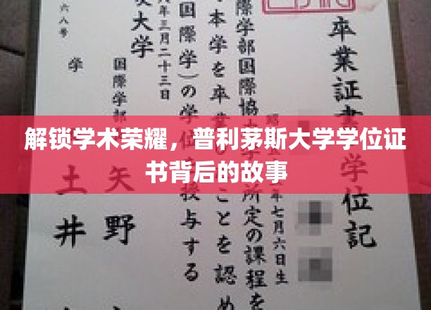 探寻普利茅斯大学学位证书的荣耀密码