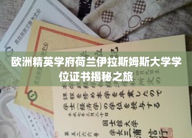 探秘荷兰伊拉斯姆斯大学，欧洲精英学府学位证书背后的故事