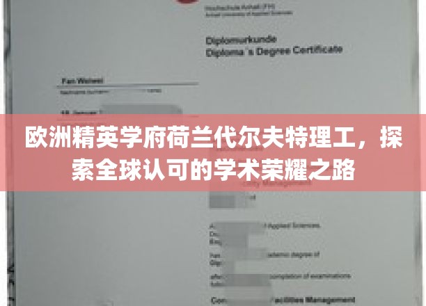 欧洲精英学府荷兰代尔夫特理工，探索全球认可的学术荣耀之路