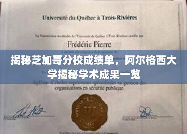 芝加哥分校成绩单曝光，阿尔格西大学学术实力大揭秘