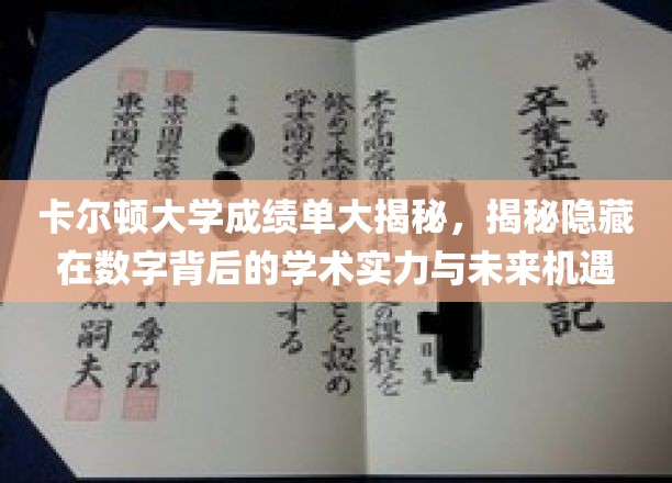 卡尔顿大学成绩单大揭秘，揭秘隐藏在数字背后的学术实力与未来机遇