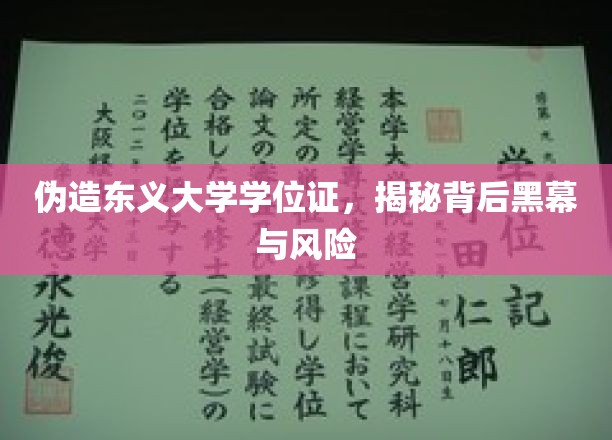 假文凭背后，东义大学学位证伪造风波全解析