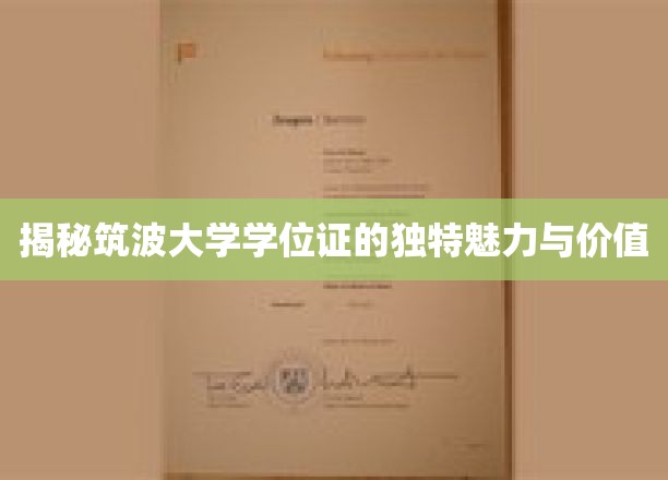 揭秘筑波大学学位证的独特魅力与价值