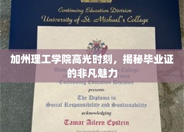 加州理工学院高光时刻，揭秘毕业证的非凡魅力