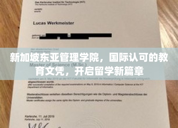 跨国教育新纪元，新加坡东亚管理学院引领留学潮流
