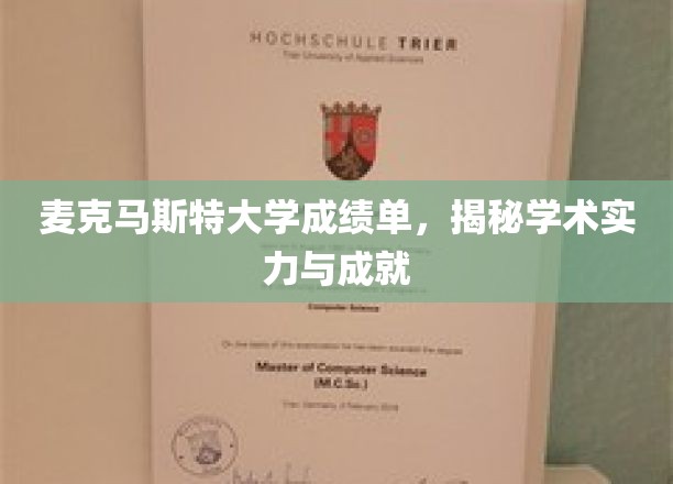 麦克马斯特大学成绩单，透视学术实力与成就