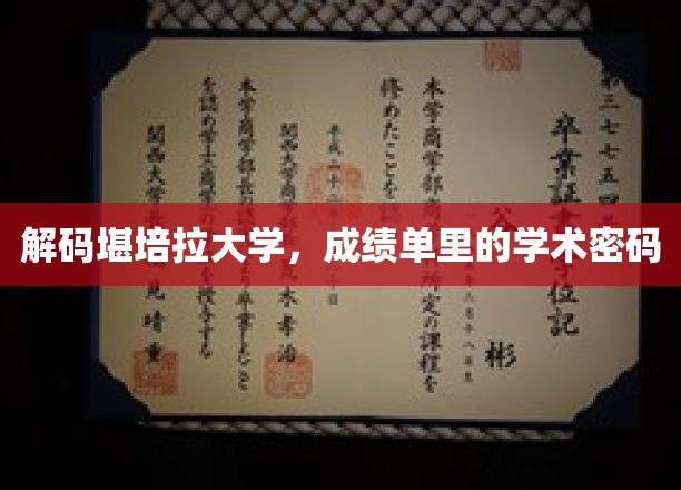 揭开堪培拉大学成绩单背后的学术奥秘