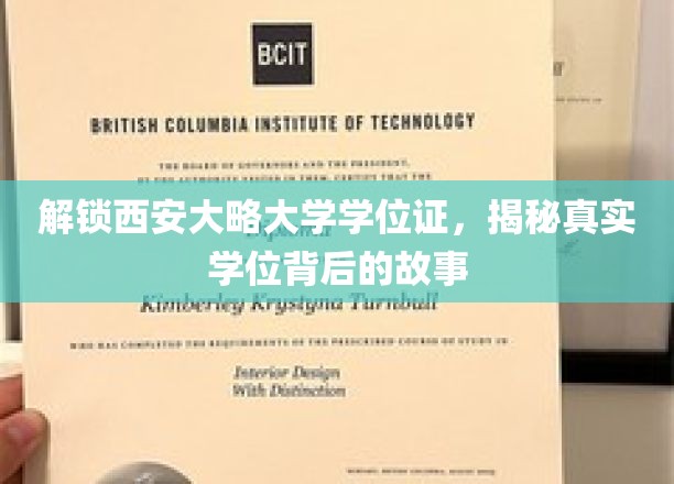 探寻西安大略大学学位证背后的传奇历程