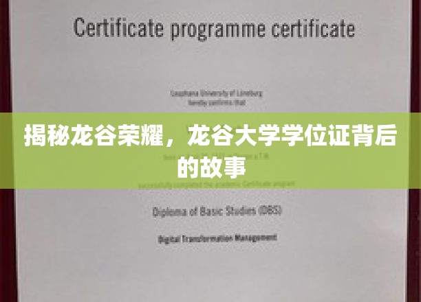 探寻龙谷荣耀，揭秘真实学位证的传奇之路