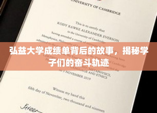 弘益学子砥砺前行，揭秘隐藏在成绩单背后的奋斗传奇