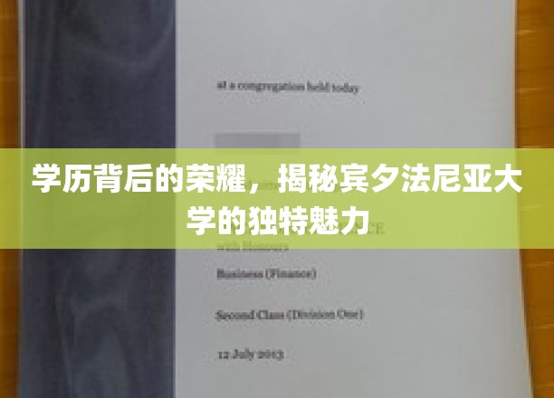 学历背后的荣耀，揭秘宾夕法尼亚大学的独特魅力