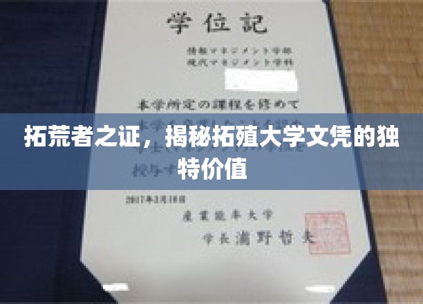 文凭新篇章，拓殖大学文凭的独特魅力与价值探秘