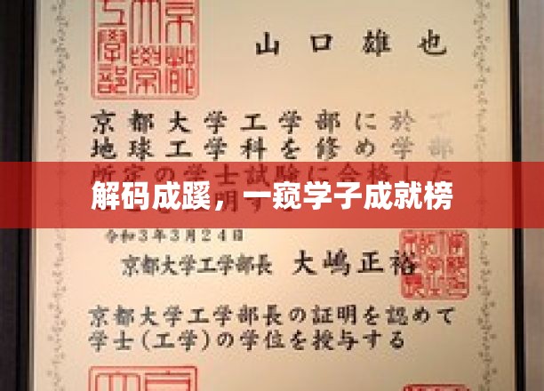 解码成蹊，一窥学子成就榜