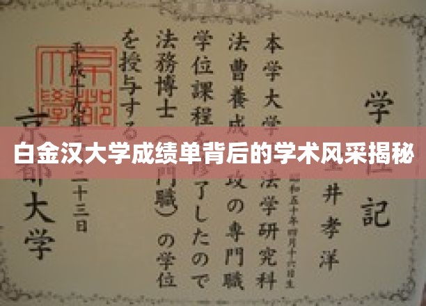 白金汉大学成绩单背后的学术风采揭秘