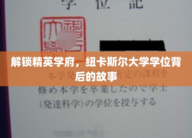 解锁精英学府，纽卡斯尔大学学位背后的故事