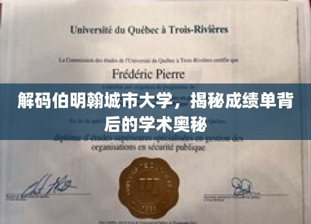 解码伯明翰城市大学，探寻成绩单背后的学术奥秘