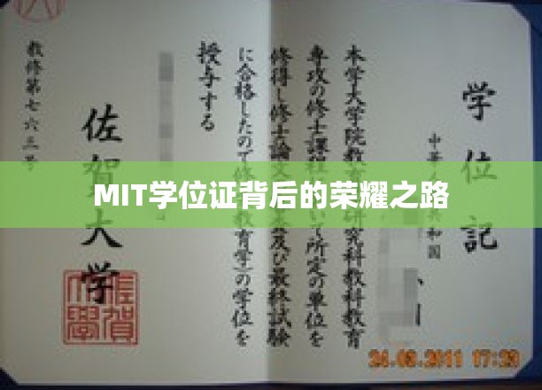 解锁MIT学位证的传奇征程