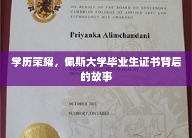学历光环，探寻佩斯大学毕业生证书背后的传奇旅程