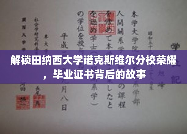探寻田纳西大学诺克斯维尔分校辉煌足迹，毕业证书背后的传奇篇章