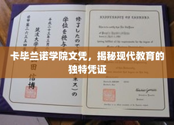 卡毕兰诺学院文凭，揭秘现代教育的独特凭证