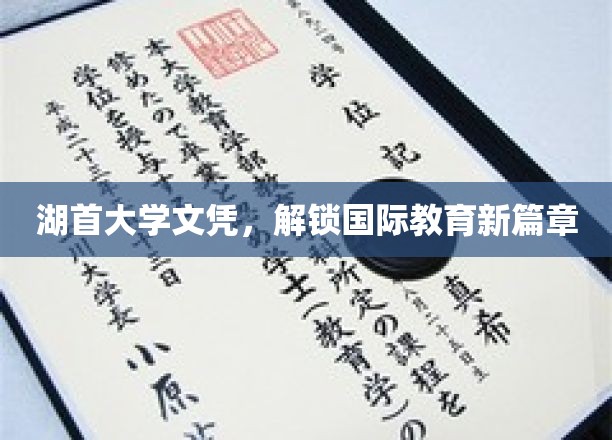 湖首大学文凭，开启全球教育新里程