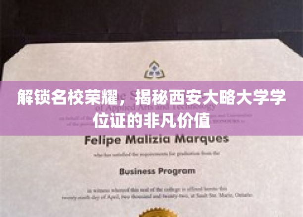 名校光环下的价值解码，西安大略大学学位证的珍贵意义