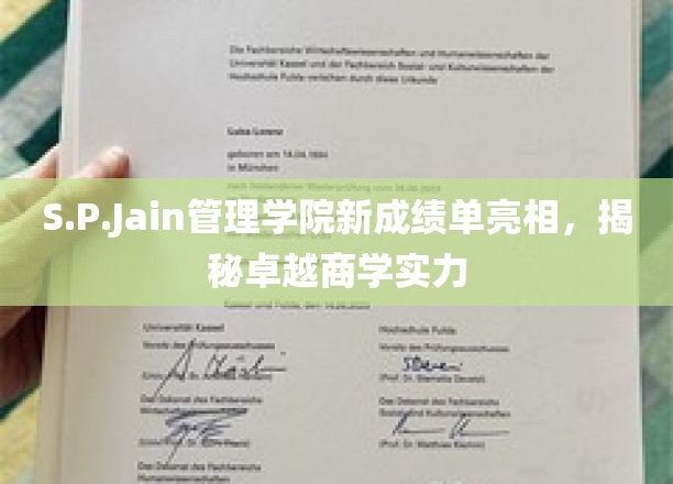 S.P.Jain管理学院新成绩单出炉，揭秘全球商学翘楚风采