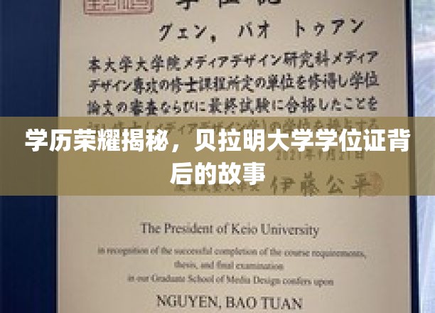 贝拉明大学学位证，揭开学历荣耀的神秘面纱