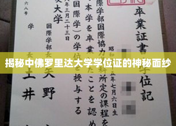 中佛罗里达大学学位证书揭秘