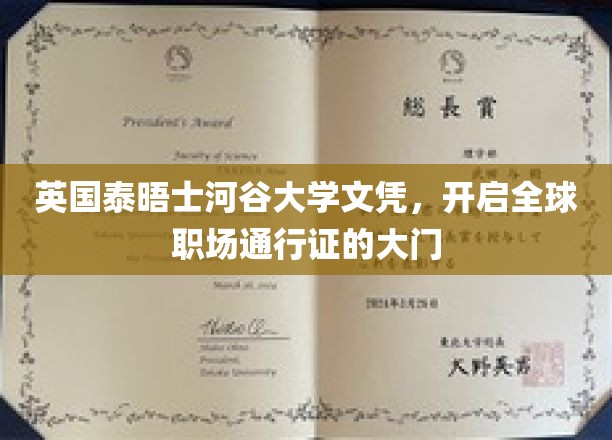 英国泰晤士河谷大学文凭，开启全球职场的大门