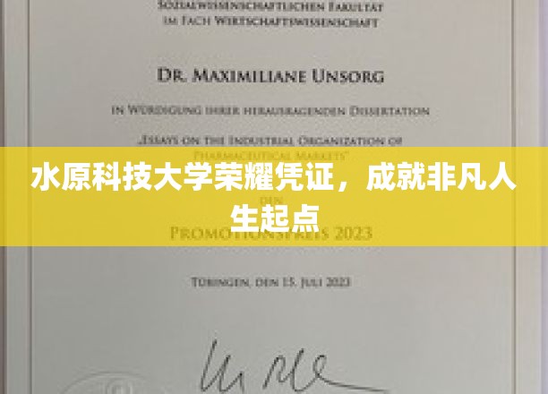水原科技大学荣耀通行证，开启非凡人生新篇章