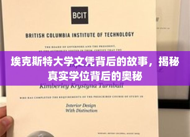 埃克斯特大学文凭背后的故事，揭秘真实学位背后的奥秘