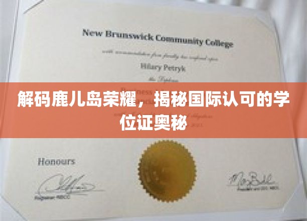 解码鹿儿岛荣耀，揭秘国际认可的学位证奥秘