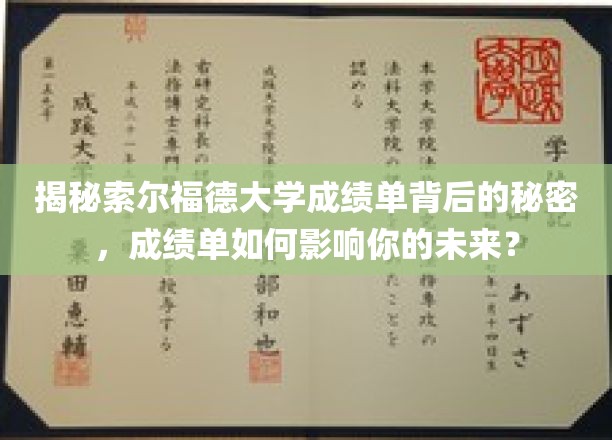 解码索尔福德大学成绩单，掌握未来命运的关键钥匙