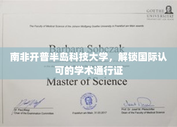 南非开普半岛科技大学，解锁国际认可的学术通行证