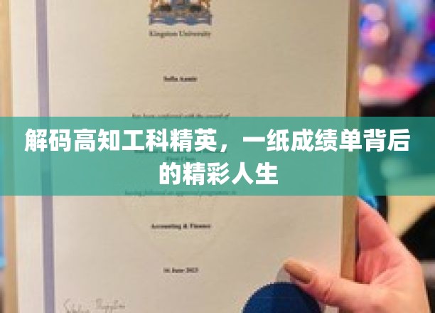 揭秘高知工科精英，成绩单背后的人生画卷
