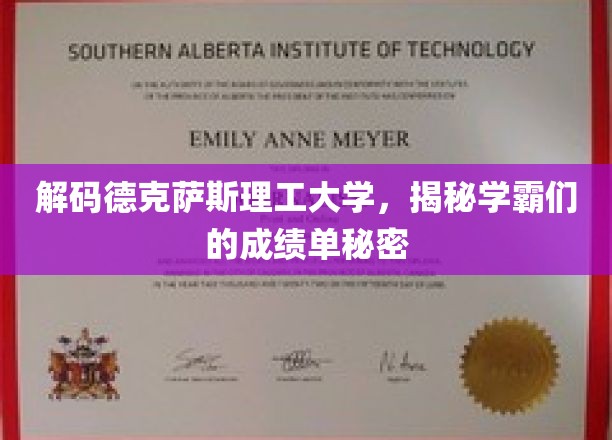 解码德克萨斯理工大学，揭秘学霸们的成绩单秘密