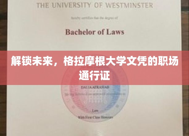 未来职场钥匙，格拉摩根大学文凭的无限可能
