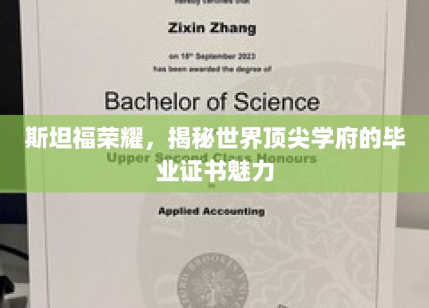 斯坦福毕业证书背后的全球瞩目之谜，揭秘顶尖学府的荣耀凭证