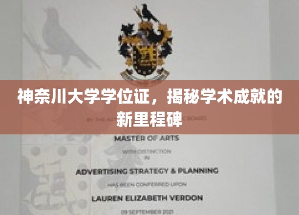 神奈川大学学位证，揭秘学术成就的新里程碑
