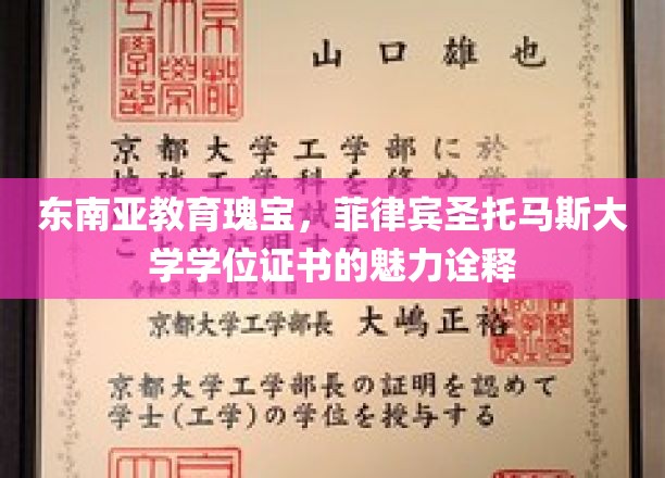 解码东方学府之光，菲律宾圣托马斯大学学位证书的独特魅力
