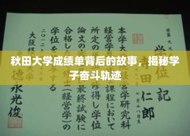 秋田学子奋斗轨迹，揭秘成绩单背后的感人故事