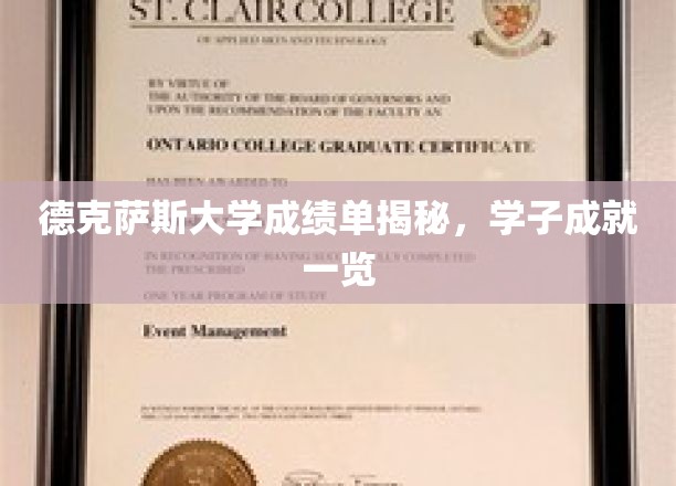 解码德克萨斯大学成绩单，学子辉煌成就全景图