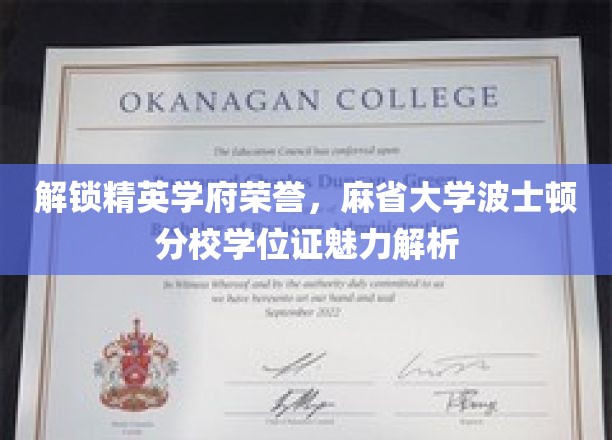 麻省精英摇篮，波士顿分校学位证的独特魅力揭秘