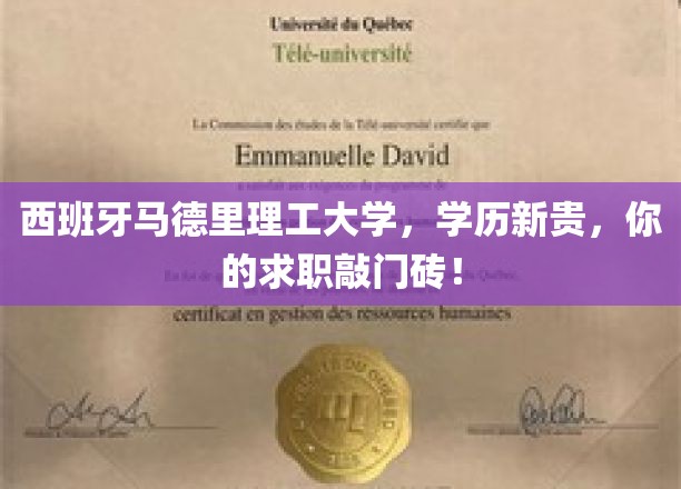 马德里理工，学历新贵，职场新起点！