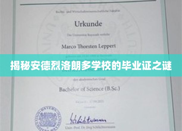 揭开安德烈洛朗多学校毕业证书的神秘面纱