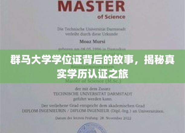 群马大学学位证背后的故事，揭秘真实学历认证之旅