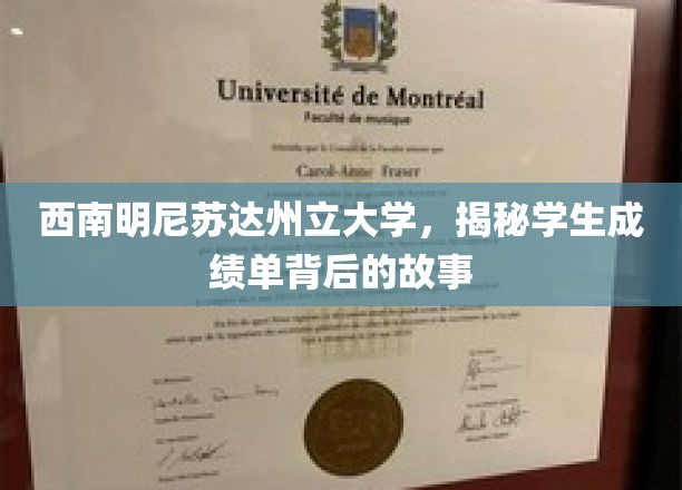 解码西南明尼苏达州立大学，成绩单背后的青春足迹